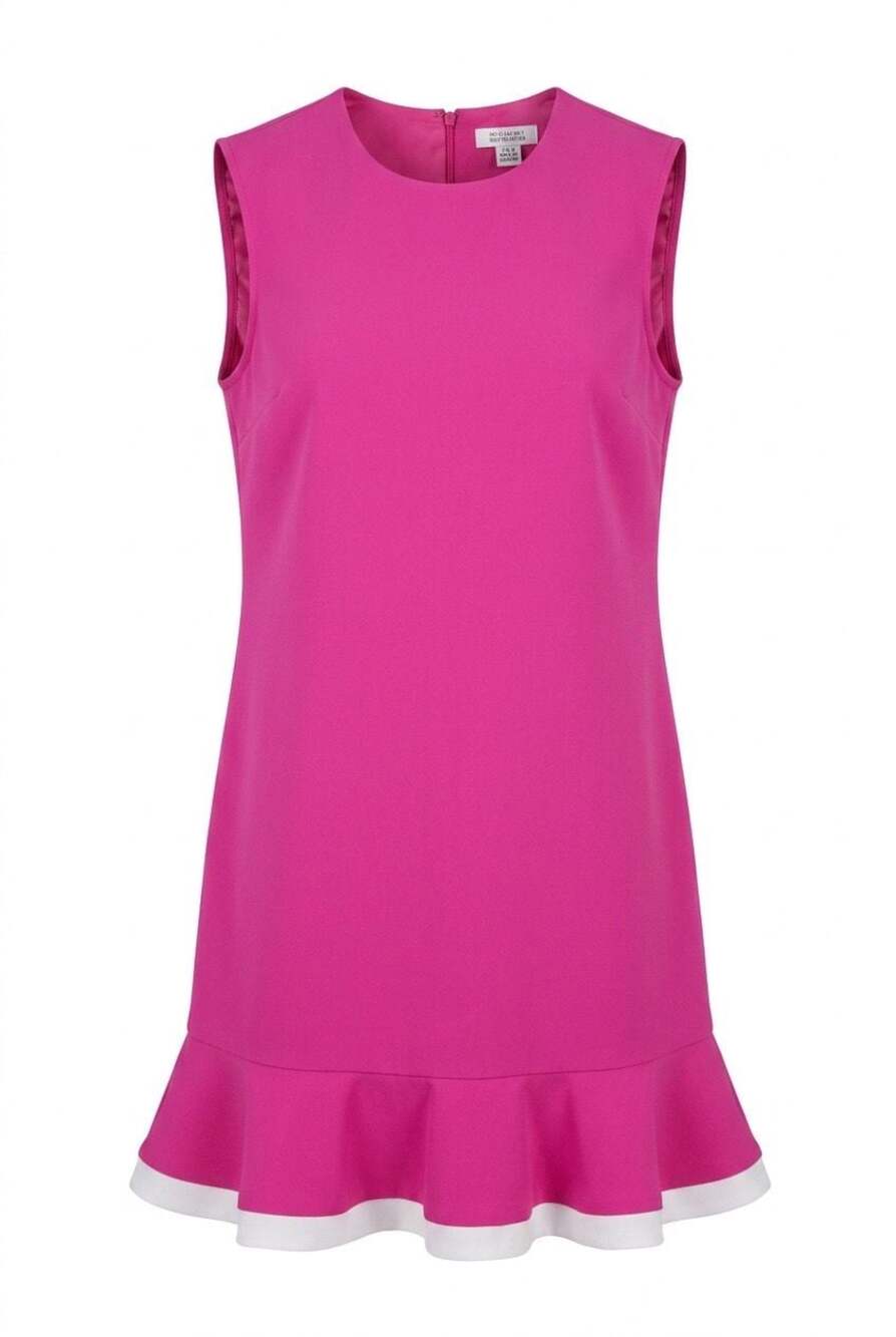 Victoria Beckham for Target Sleeveless Ruffle Hem Dress Size S #540 - Picture 2 of 5